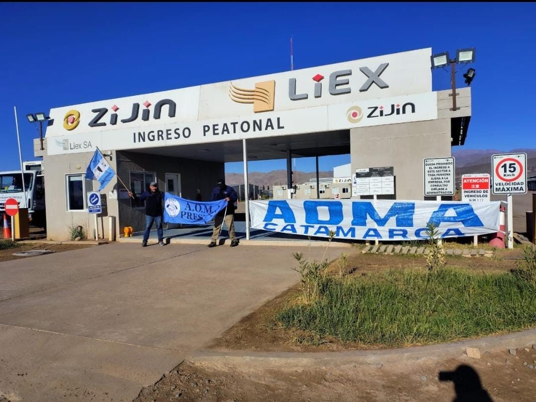 AOMA Catamarca inició paro en el proyecto Tres Quebradas de Zijin-Liex