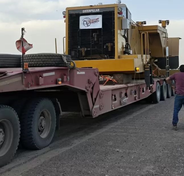 Alerta en la Ruta 60 por el traslado de maquinaria minera de gran porte
