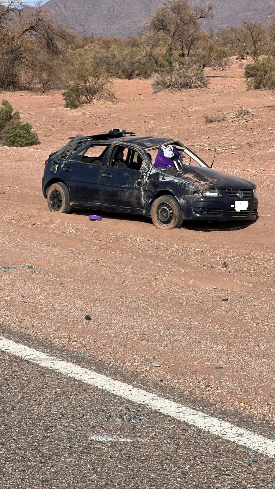 Vuelco en El Carrizal: la Policía trabaja en el lugar