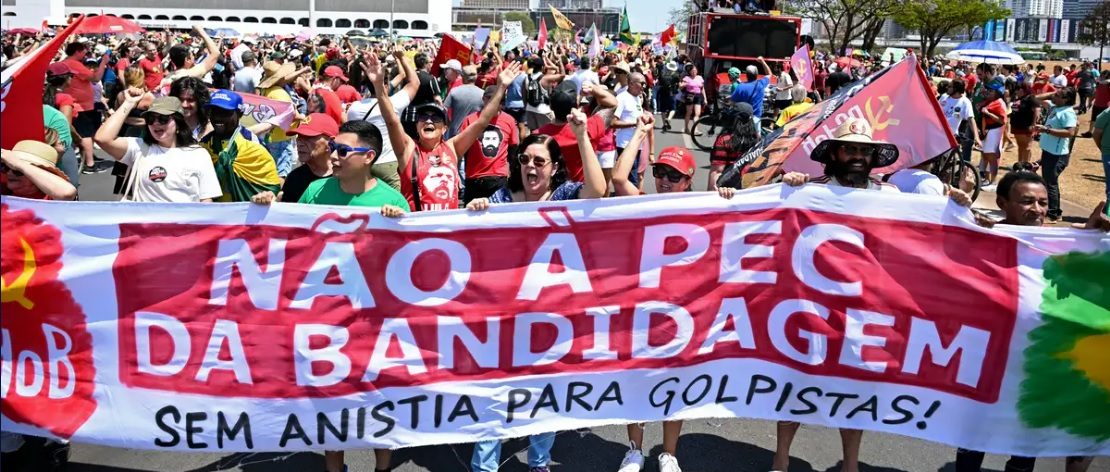 Protestas en Brasil contra posible amnistía a Bolsonaro