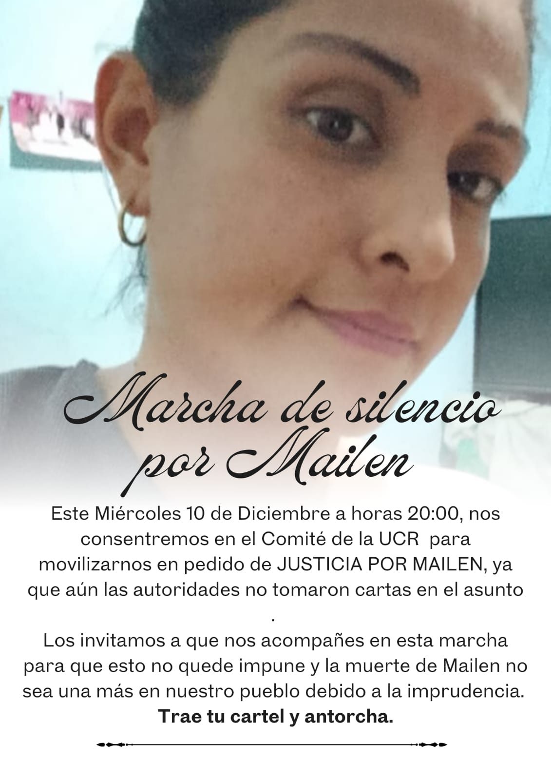 Marcha de Silencio por Mailen: la comunidad exige justicia