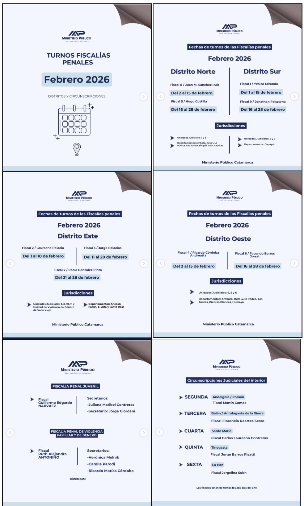 Catamarca: cómo funcionan los turnos de fiscales y por qué el sistema busca garantizar continuidad y eficiencia